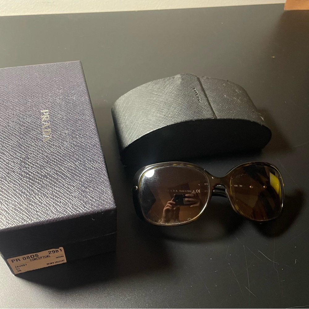 Prada Elegant Black Sunglasses